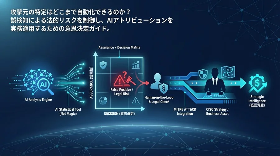 AIによる攻撃者特定は「危険」なのか？誤検知を制御し、アトリビューションを経営資産に変えるCISOのための戦略ガイド