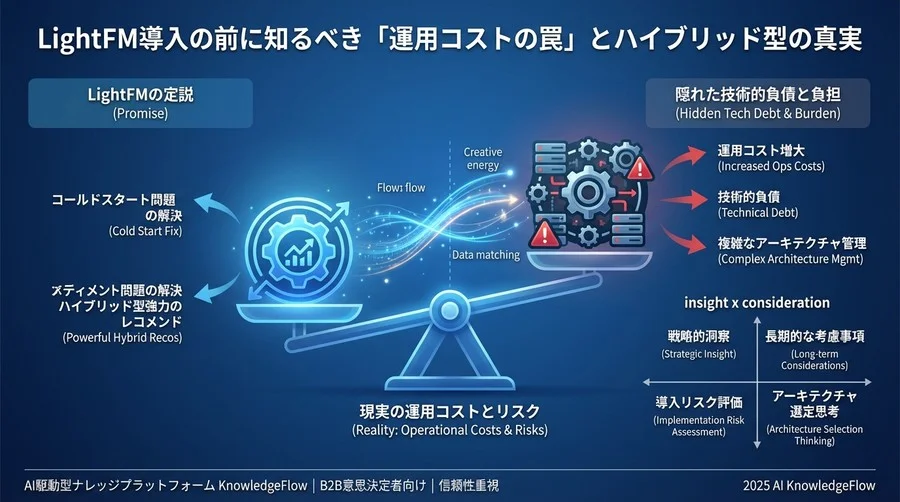 ハイブリッド型の幻想：なぜLightFM導入は「高コスト」になりがちか - Section Image