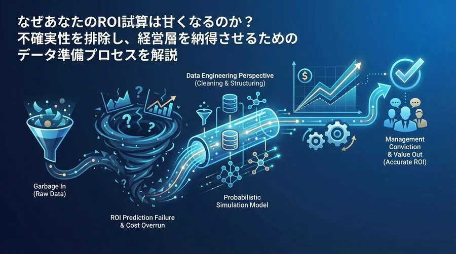 AI導入のROI予測が外れる「本当の理由」：経営層を納得させるデータ準備とシミュレーション設計