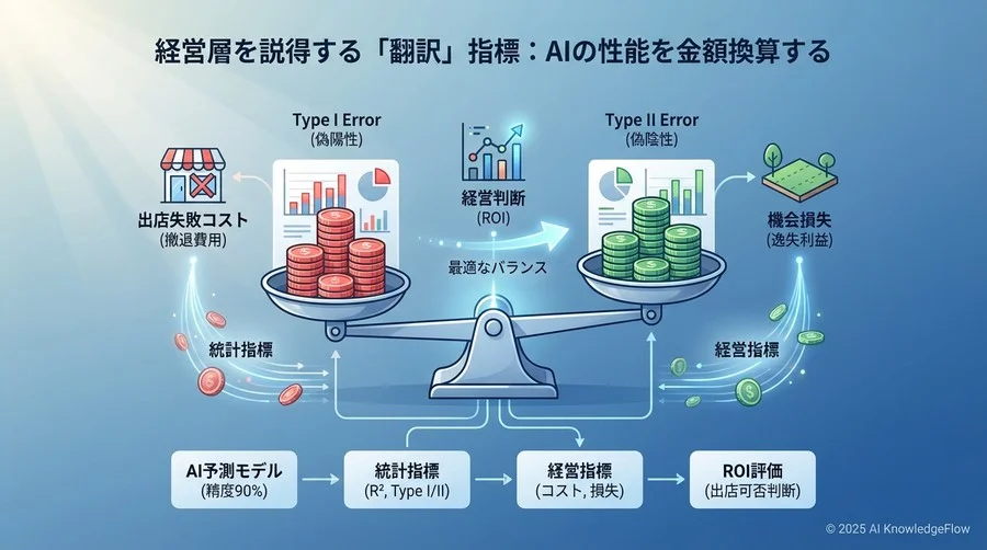経営層を説得する「翻訳」指標：AIの性能を金額換算する - Section Image