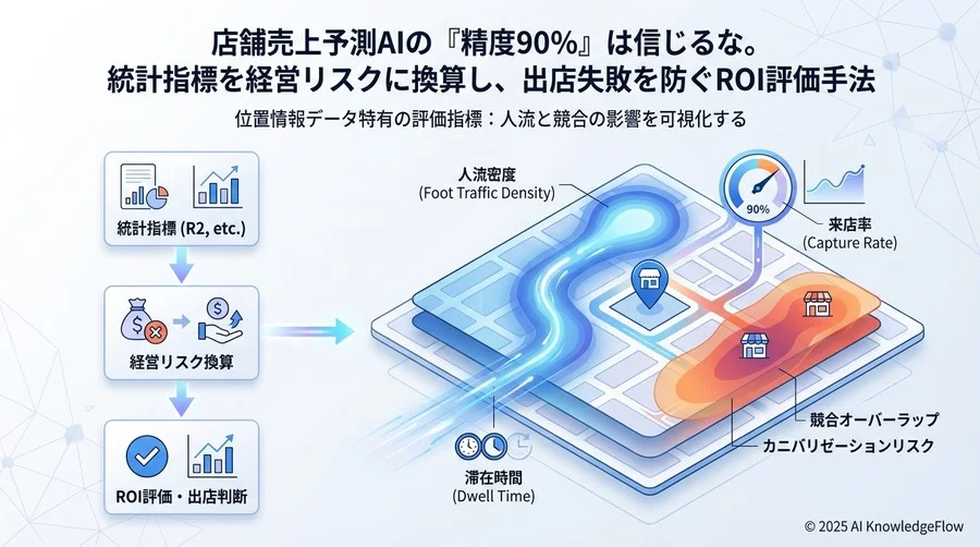 位置情報データ特有の評価指標：人流と競合の影響を可視化する - Section Image