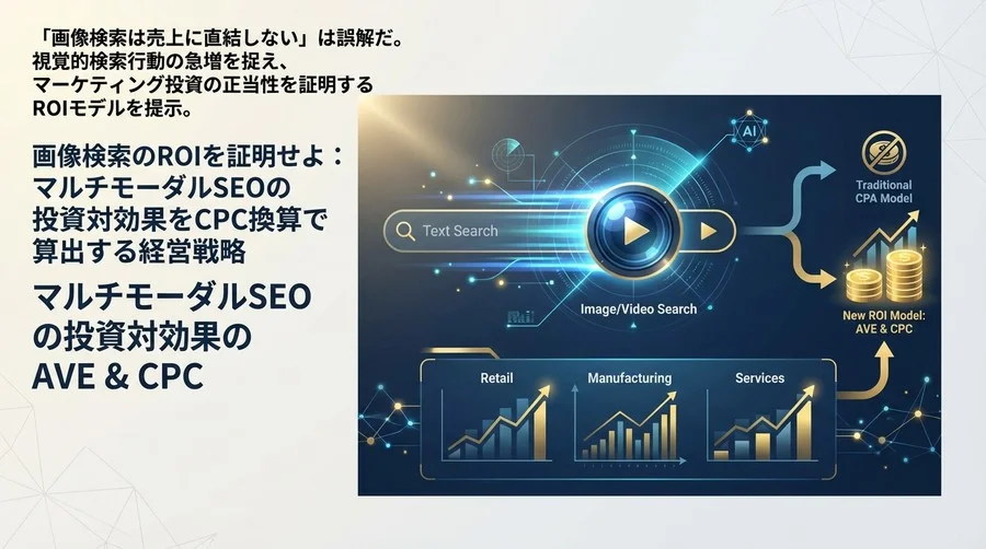 画像検索のROIを証明せよ：マルチモーダルSEOの投資対効果をCPC換算で算出する経営戦略