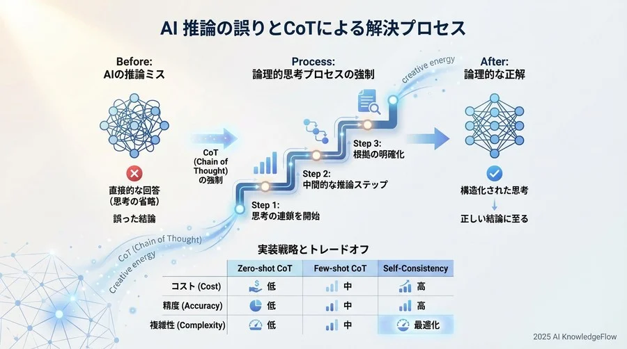 CoTが失敗するパターンとその対策：Self-Consistencyへの発展 - Section Image 3