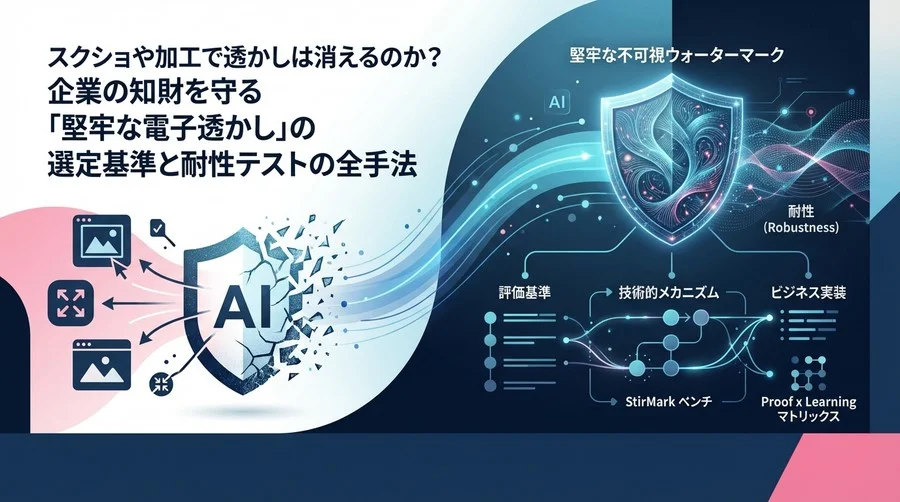 スクショで消える透かしに意味はない：企業AIを守る「堅牢な不可視ウォーターマーク」の耐性評価と選定基準【徹底検証】