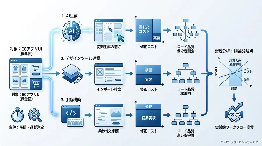 ベンチマーク設計：3つの生成手法による比較検証 - Section Image