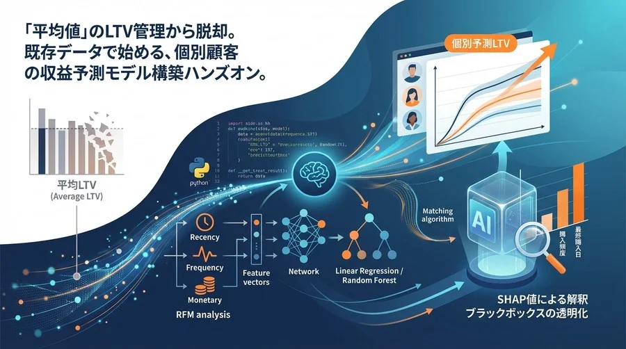 脱・平均値経営。Pythonで実装するLTV予測モデル構築ハンズオン【ファーストパーティデータ活用】