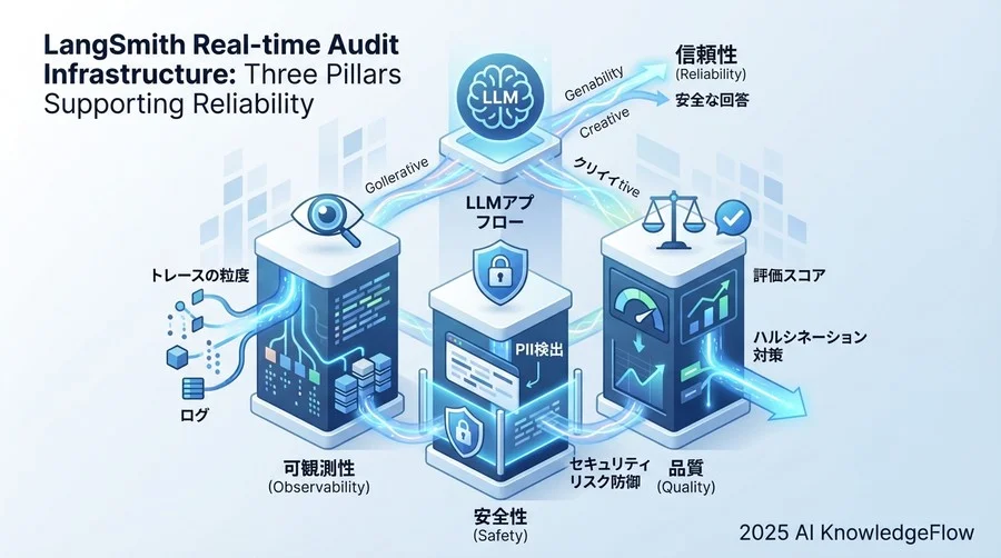 LangSmith監査の基本原則：信頼性を支える3つの柱 - Section Image