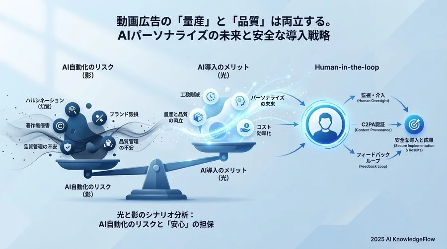 光と影のシナリオ分析：AI自動化のリスクと「安心」の担保 - Section Image