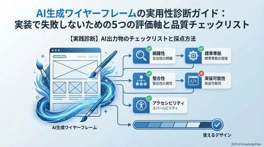 【実践診断】AI出力物のチェックリストと採点方法 - Section Image