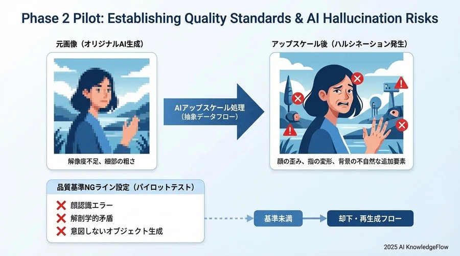 フェーズ2【パイロット】：小規模テストによる品質基準の確立 - Section Image