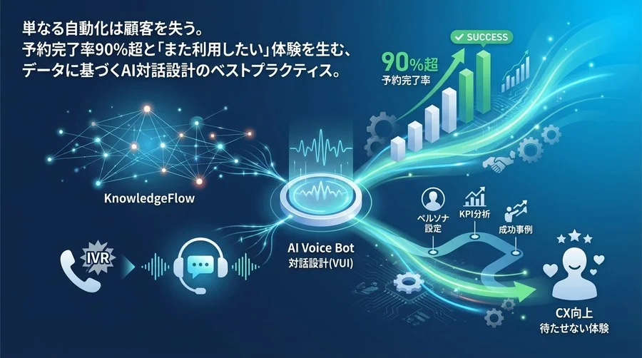 予約完了率90%超へ。AIボイスボットで実現する「待たせない」電話応対とCX向上の対話設計論