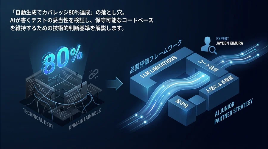 Unit Test AI導入の技術的判断基準：カバレッジ80%の罠と品質評価フレームワーク
