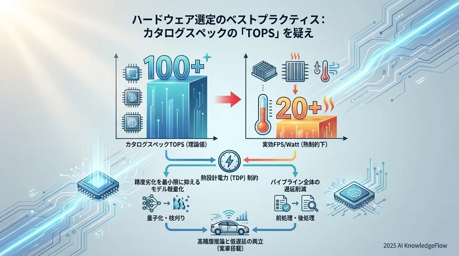 ハードウェア選定のベストプラクティス：カタログスペックの「TOPS」を疑え - Section Image