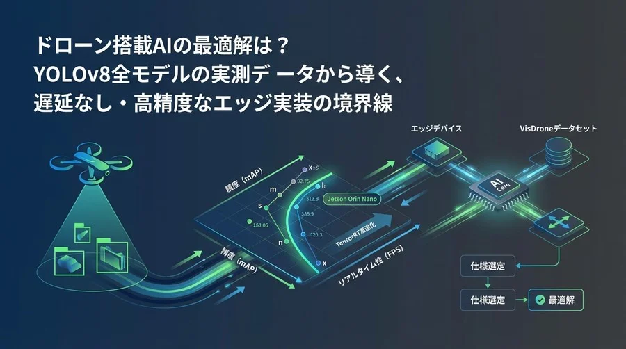 ドローン搭載AIの最適解は？YOLOv8全モデル実測データが暴く「エッジ実装の境界線」