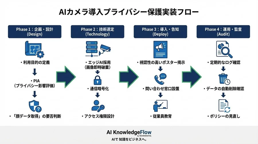 AIカメラ導入の「炎上リスク」をゼロへ。匿名化技術と法的準拠の完全ロードマップ - Conclusion Image