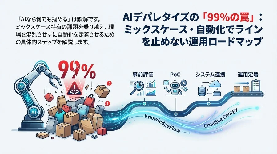 AIデパレタイズの「99%の罠」：ミックスケース自動化でラインを止めない運用ロードマップ