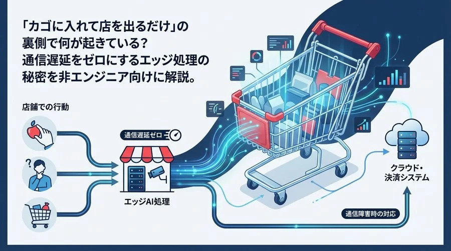 「カゴに入れて店を出るだけ」の裏側｜通信遅延ゼロを実現するエッジAI決済の全貌