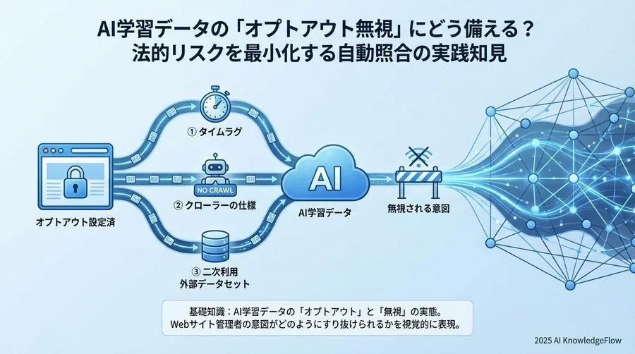 基礎知識：AI学習データの「オプトアウト」と「無視」の実態 - Section Image