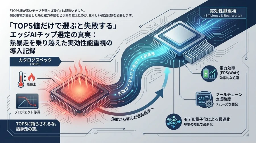 エッジAIチップ選定の注意点：カタログスペックだけで選ぶと失敗する