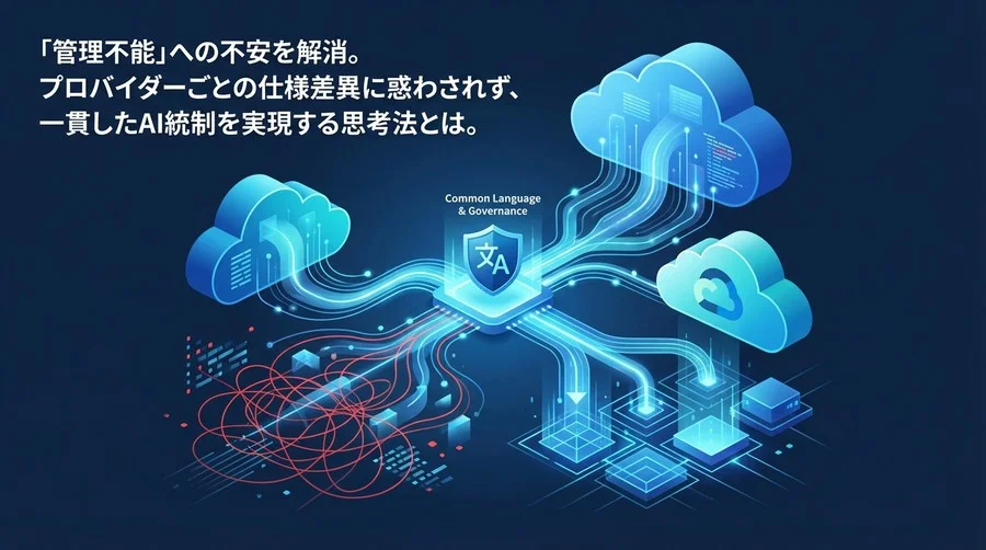 管理不能の不安を解消。マルチクラウドAIガバナンスにおける「共通言語」アプローチと現実的統制策