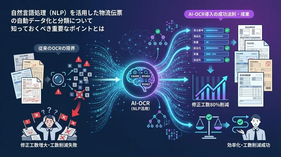 物流伝票の自動化が失敗する本当の理由とは？「文字」ではなく「文脈」を読むAI-OCR導入の成功法則