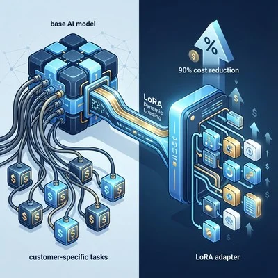 LLM推論コスト90%削減：LoRA動的ロードで実現するマルチテナントSaaSの収益革命