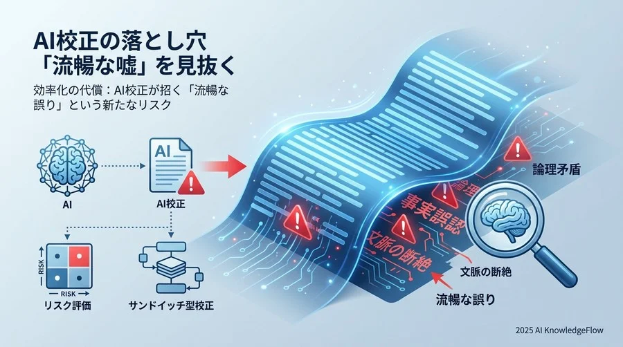 効率化の代償：AI校正が招く「流暢な誤り」という新たなリスク - Section Image