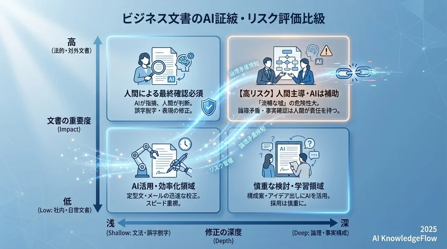 リスク評価マトリクス：AIに任せるべき領域と人間が守るべき領域 - Section Image