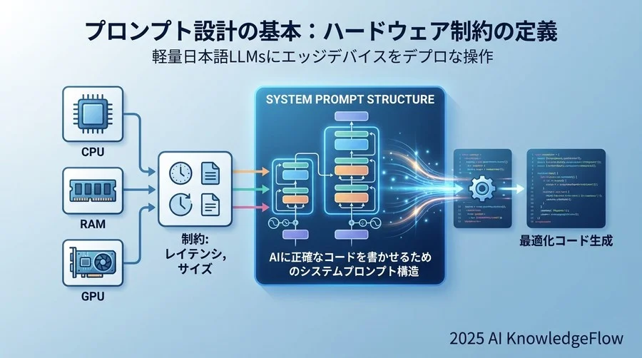 プロンプト設計の基本：ハードウェア制約の定義 - Section Image