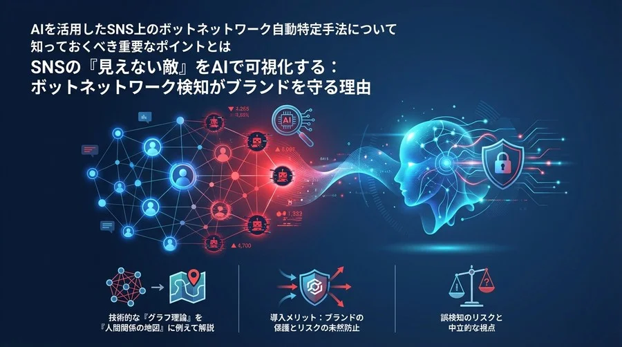 SNSの「見えない敵」をAIで可視化する：ボットネットワーク検知がブランドを守る理由