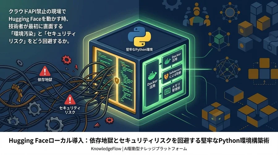【企業向け】Hugging Faceローカル導入：依存地獄とセキュリティリスクを回避する堅牢なPython環境構築術
