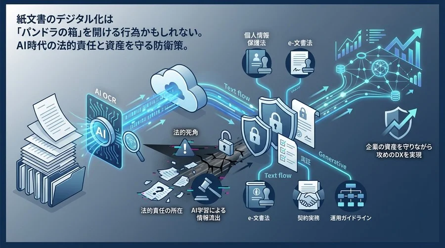 AI OCR×クラウドの「法的死角」を塞ぐ：アナログ資産デジタル化の契約防衛術とガバナンス