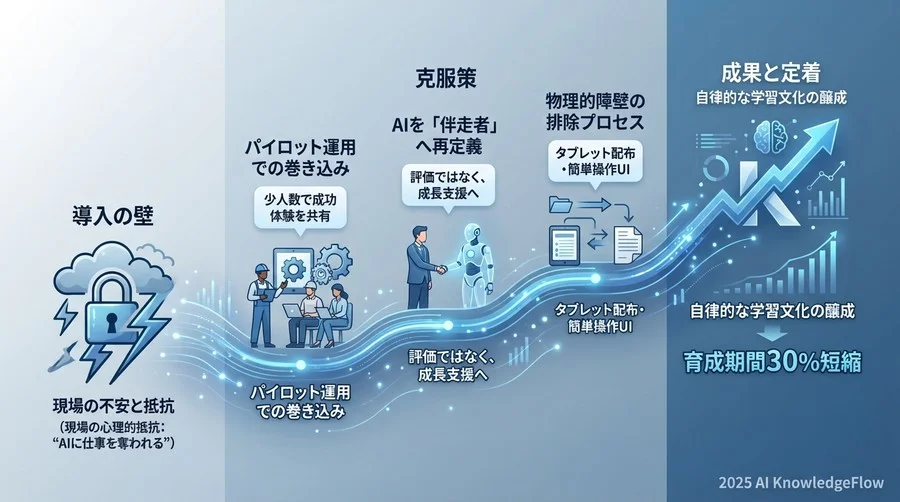 導入の壁と克服策：「AIに仕事を奪われる」という現場の不安をどう解いたか - Section Image