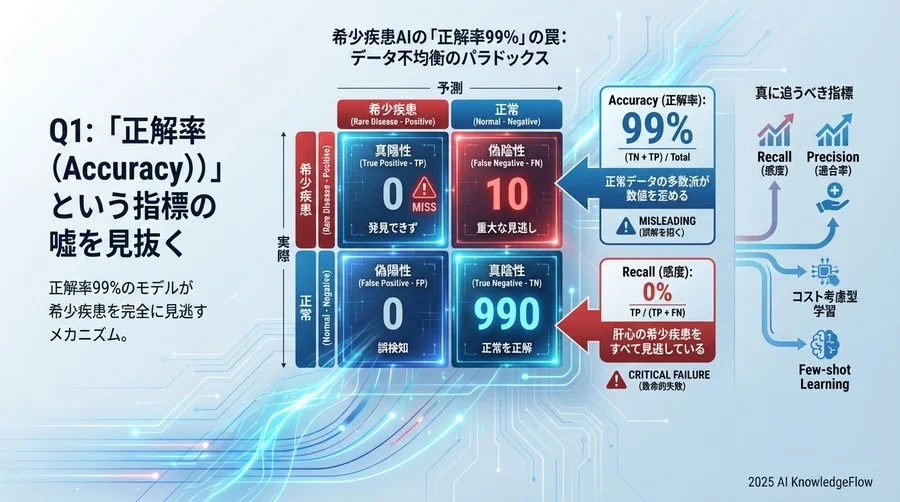 Q1: 「正解率（Accuracy）」という指標の嘘を見抜く - Section Image