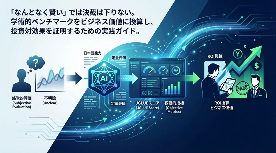 JGLUEスコアをROIへ換算せよ：ChatGPTの日本語能力を定量評価し稟議を通す