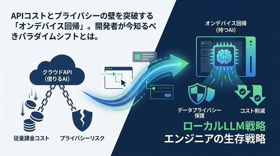 脱・API従量課金。Llamaモデルが突きつける「オンデバイス回帰」というエンジニアの生存戦略