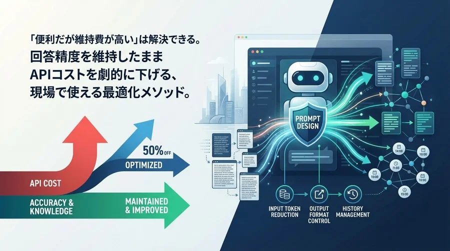 社内AIチャットボットのコスト削減：精度を落とさずAPI費用を最適化するプロンプト設計