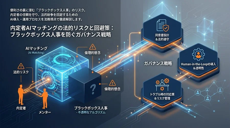 内定者AIマッチングの法的リスクと回避策：ブラックボックス人事を防ぐガバナンス戦略