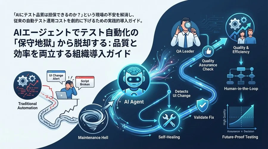 AIエージェントでテスト自動化の「保守地獄」から脱却する：品質と効率を両立する組織導入ガイド