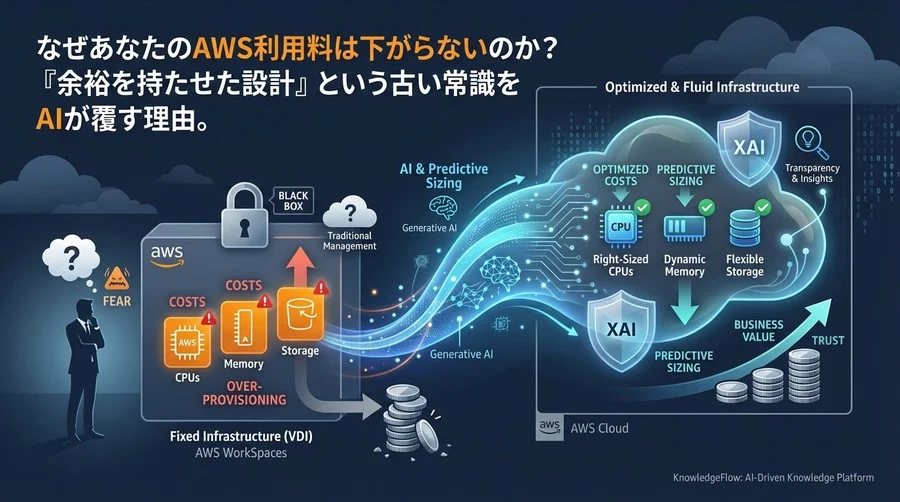 AWS VDIコストが下がらない真因は「不安」にあり。AI予測が変えるサイジングの新常識