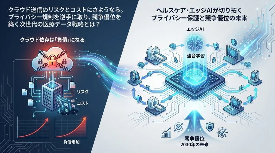 クラウド依存は「負債」になる。ヘルスケア・エッジAIが切り拓くプライバシー保護と競争優位の未来