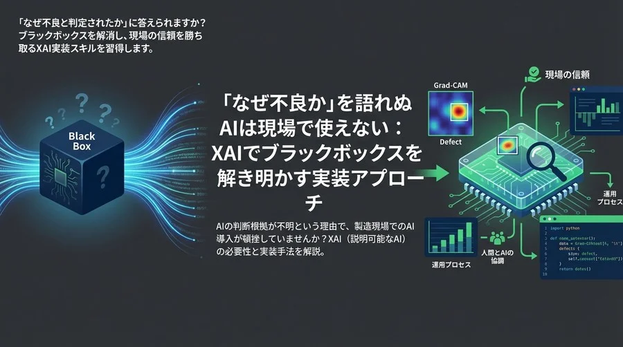 「なぜ不良か」を語れぬAIは現場で使えない：XAIでブラックボックスを解き明かす実装アプローチ