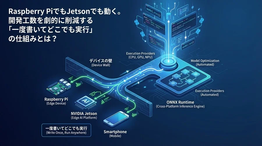 Raspberry PiもJetsonもこれ一つ。ONNX Runtimeが実現する「一度書いてどこでも動く」エッジAI開発の真価