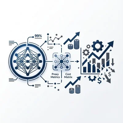 AIモデルの精度99%でも失敗する理由：ビジネス利益に直結する『評価指標』設計とROI最大化の計算式