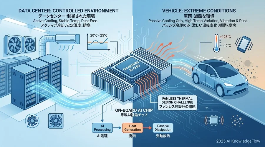 3. 「熱設計」の壁：データセンターとは異なる過酷な動作環境 - Section Image