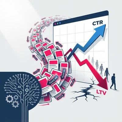生成AIによる「無限ABテスト」の罠：CTR向上でもLTVが下がるメカニズムと3つの防衛策