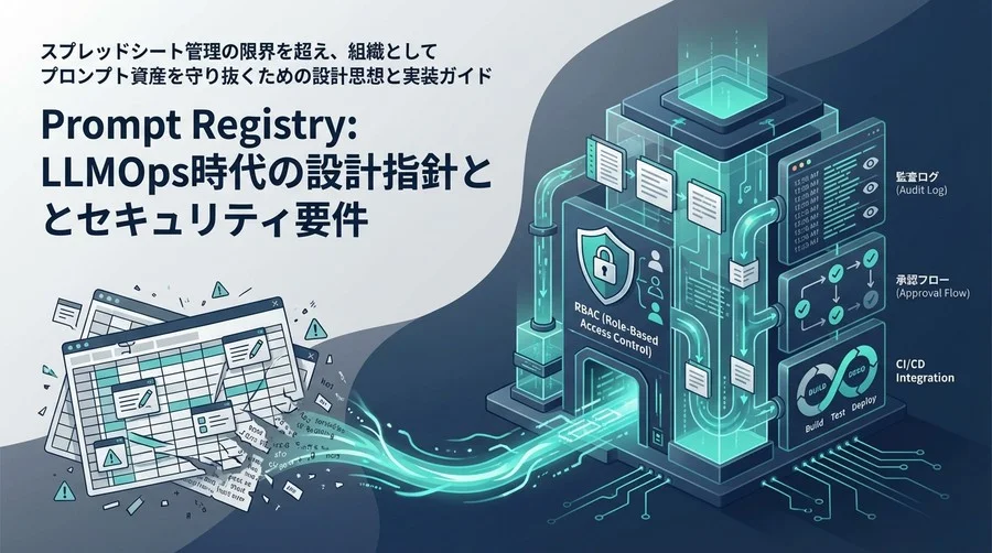 スプレッドシート管理はもう限界。LLMOps時代の「Prompt Registry」設計指針とセキュリティ要件
