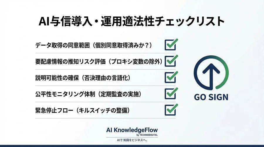 AI与信の法的リスクを突破する：オルタナティブデータ活用の実務とガバナンス設計 - Conclusion Image