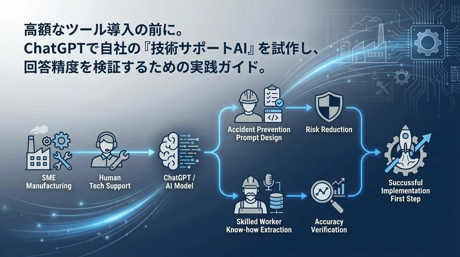 中小製造業の技術サポートをChatGPTで自作検証！事故を防ぐプロンプト設計術