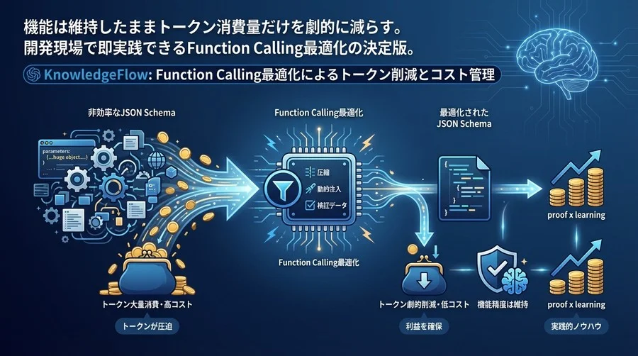 【警告】そのJSON Schemaが利益を食いつぶす：Function Calling最適化によるトークン削減とコスト管理の全技術
